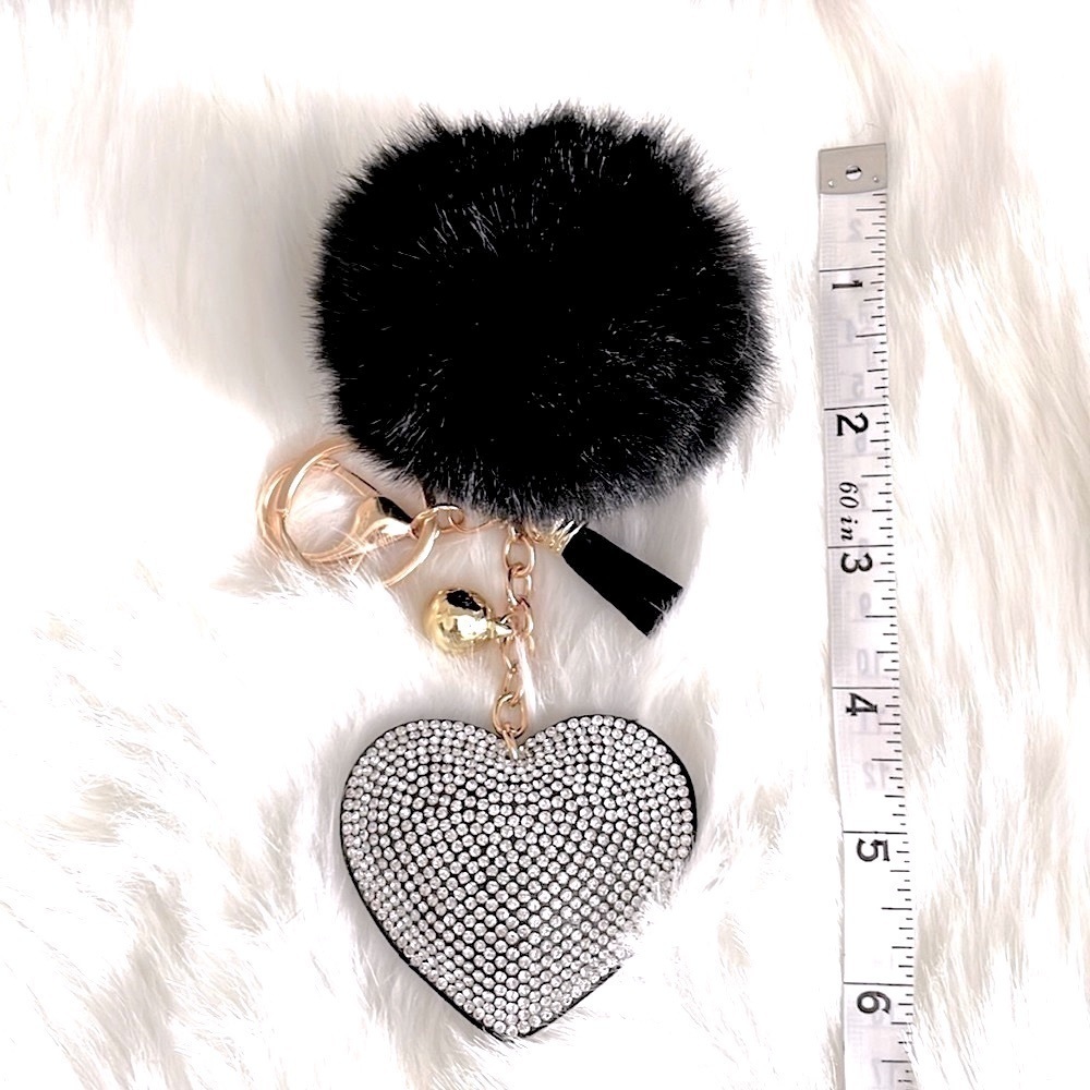 Purse Heart Charm Keychain